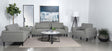 Rilynn Gray Upholstered Track Arms Living Room Set by Coaster at Eve Furniture