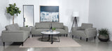 Rilynn Upholstered Track Arm Sofa Grey by Coaster at Eve Furniture