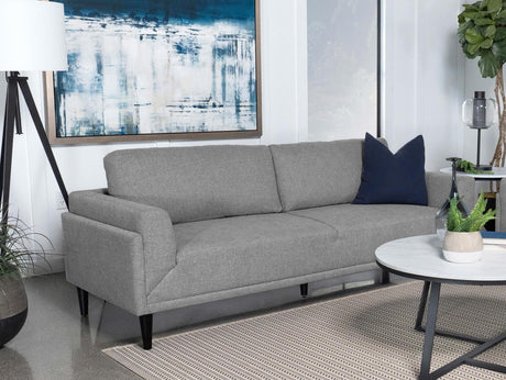 Rilynn Upholstered Track Arm Sofa Grey by Coaster at Eve Furniture