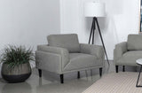 Rilynn Upholstered Track Arms Chair Grey by Coaster at Eve Furniture