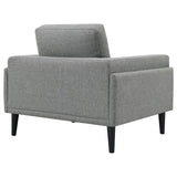 Rilynn Upholstered Track Arms Chair Grey by Coaster at Eve Furniture