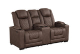 Rima Brown 3-Piece Power Reclining Living Room Set by New Era Innovations at Eve Furniture