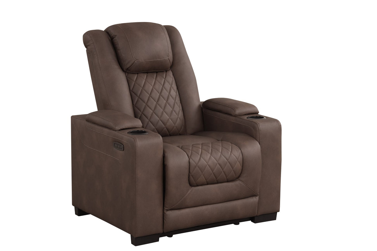Rima Brown 3-Piece Power Reclining Living Room Set by New Era Innovations at Eve Furniture