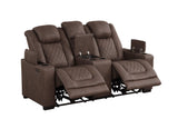 Rima Brown 3-Piece Power Reclining Living Room Set by New Era Innovations at Eve Furniture