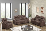 Rima Brown 3-Piece Power Reclining Living Room Set by New Era Innovations at Eve Furniture
