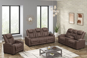 Rima Brown 3-Piece Power Reclining Living Room Set [Special Price] by New Era Innovations at Eve Furniture