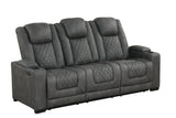 Rima Dark Grey 3-Piece Power Reclining Living Room Set by New Era Innovations at Eve Furniture