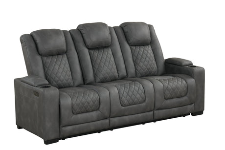 Rima Dark Grey 3-Piece Power Reclining Living Room Set by New Era Innovations at Eve Furniture