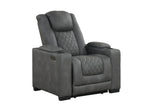 Rima Dark Grey 3-Piece Power Reclining Living Room Set by New Era Innovations at Eve Furniture