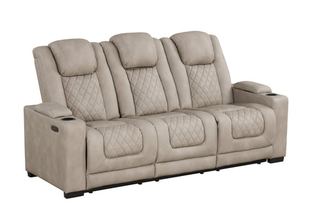 Rima Light Grey 3-Piece Power Reclining Living Room Set by New Era Innovations at Eve Furniture