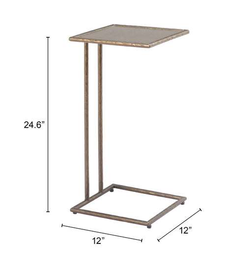 Ringen Bronze Side Table by Zuomod at Eve Furniture
