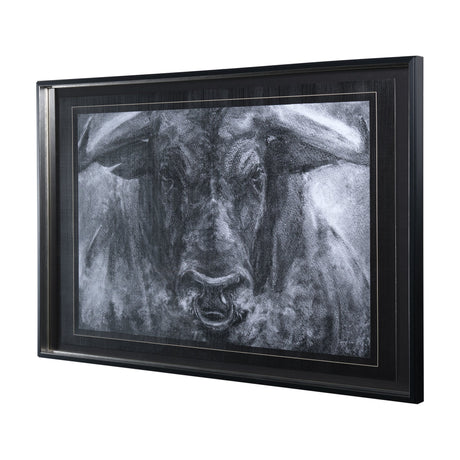 Ringo by Mercana Studio a Hand Embellished Textured Framed Art Print Matted under Glass by Mercana at Eve Furniture