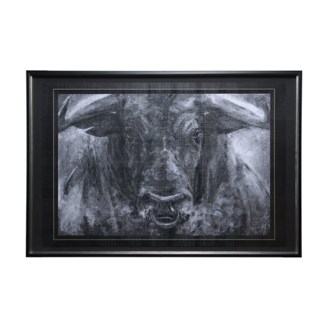 Ringo by Mercana Studio a Hand Embellished Textured Framed Art Print Matted under Glass by Mercana at Eve Furniture