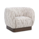 Rinner Cocoa Cream Swivel Chair by Classic Home at Eve Furniture