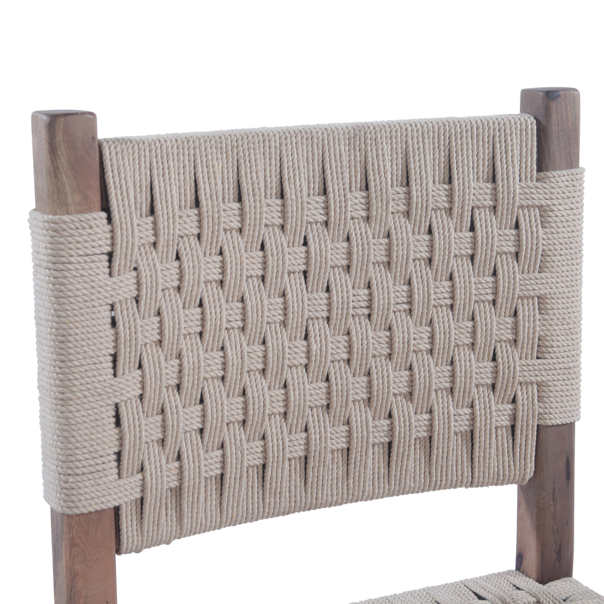 Rio 18" Dining Chair with Rope Seat and Back
