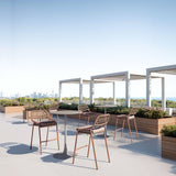 Rio Brown Outdoor Barstool (Set of 2) by Zuomod at Eve Furniture