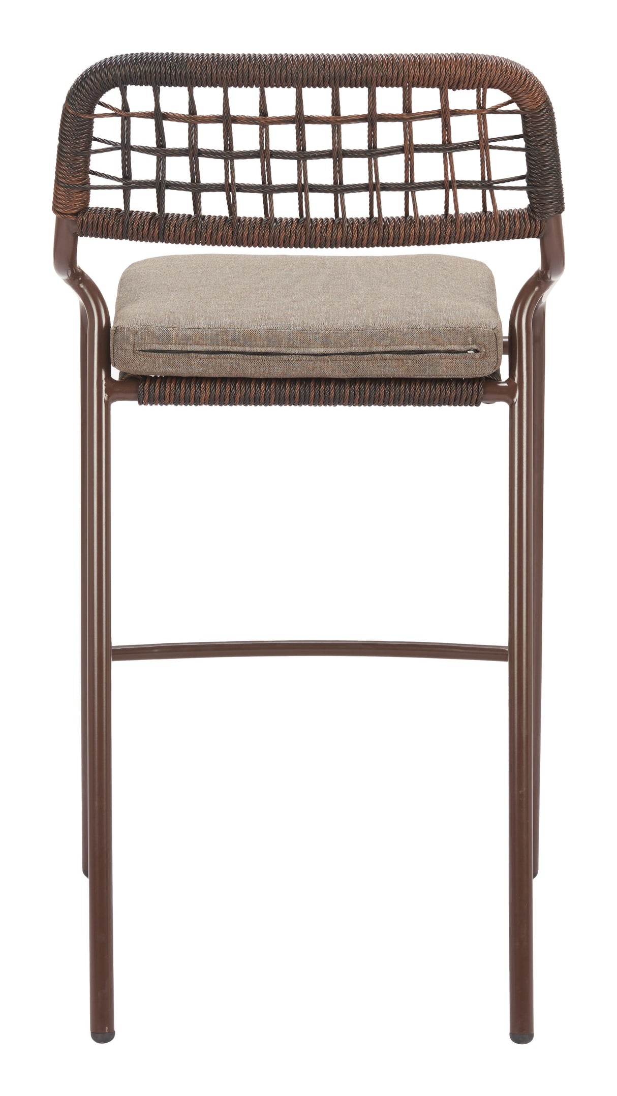 Rio Brown Outdoor Barstool (Set of 2) by Zuomod at Eve Furniture