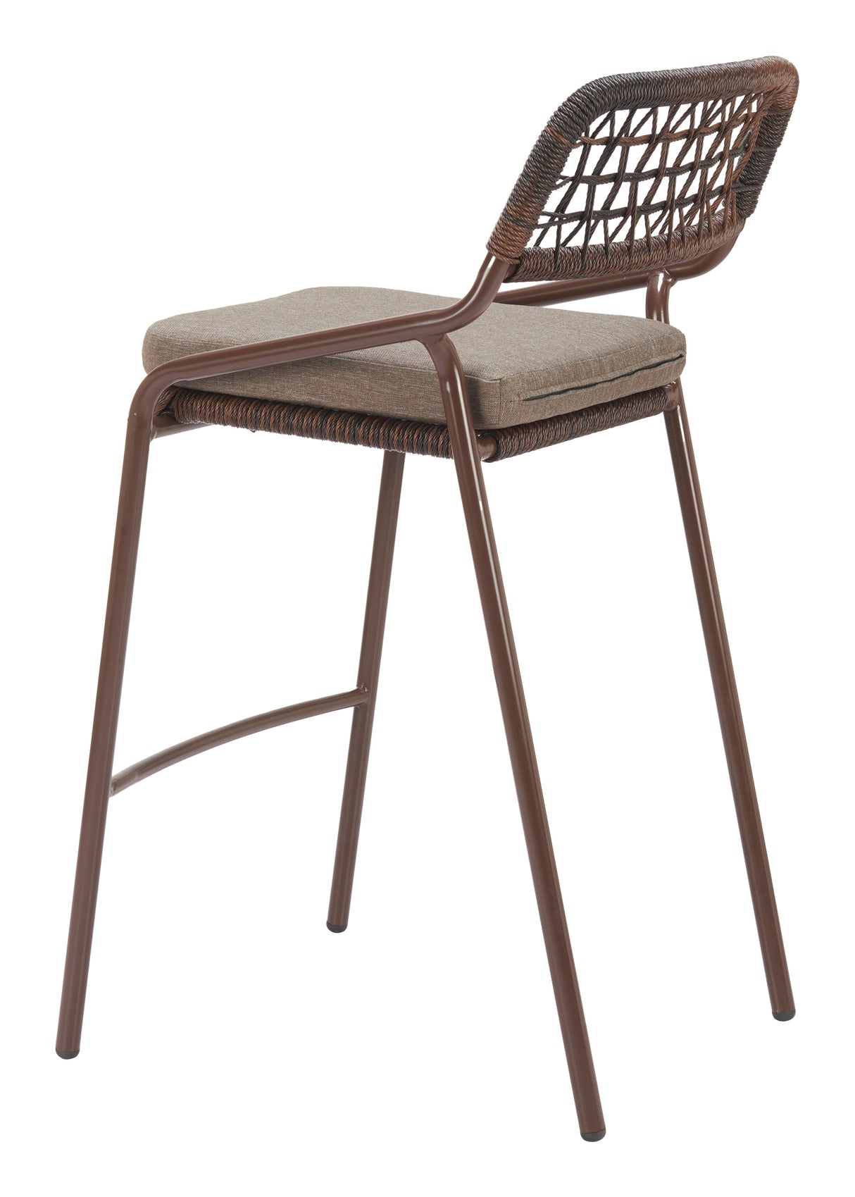 Rio Brown Outdoor Barstool (Set of 2) by Zuomod at Eve Furniture