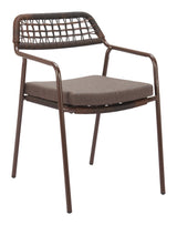 Rio Brown Outdoor Dining Chair (Set of 2) by Zuomod at Eve Furniture