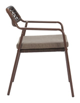 Rio Brown Outdoor Dining Chair (Set of 2) by Zuomod at Eve Furniture