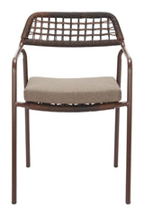Rio Brown Outdoor Dining Chair (Set of 2) by Zuomod at Eve Furniture