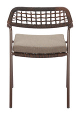 Rio Brown Outdoor Dining Chair (Set of 2) by Zuomod at Eve Furniture