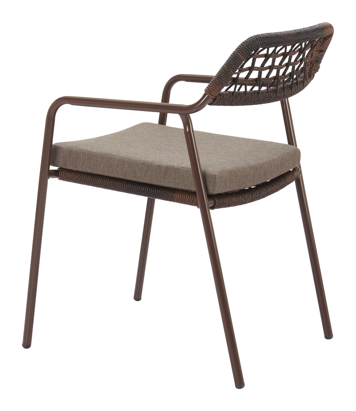 Rio Brown Outdoor Dining Chair (Set of 2) by Zuomod at Eve Furniture