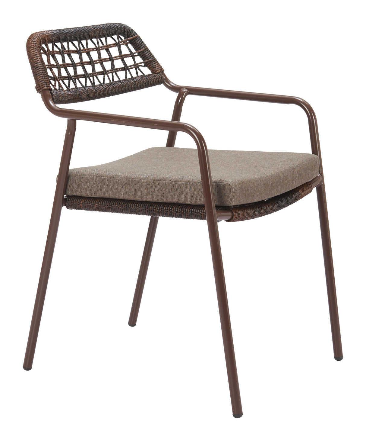 Rio Brown Outdoor Dining Chair (Set of 2) by Zuomod at Eve Furniture
