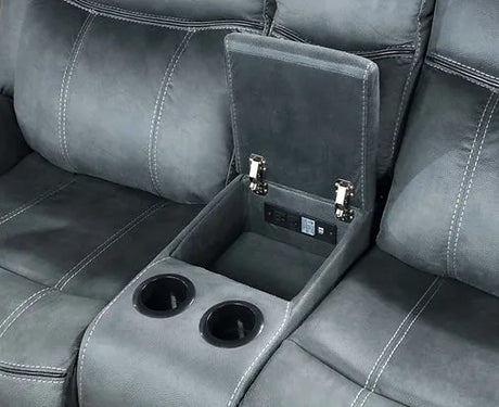 Rio Grande Grey Reclining Living Room Set by New Era Innovations at Eve Furniture