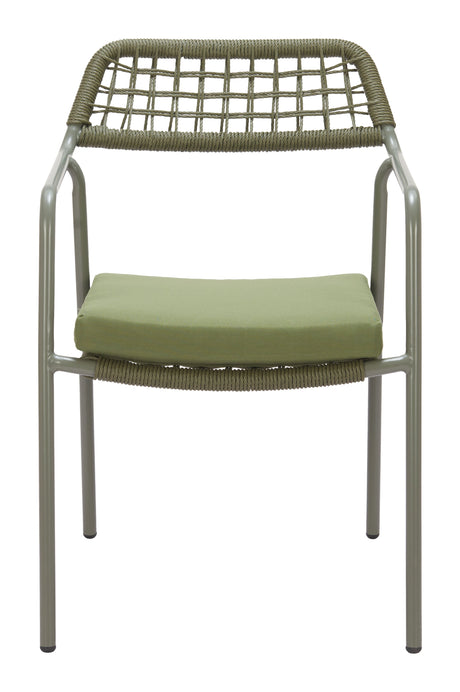 Rio Green Outdoor Dining Chair (Set of 2) by Zuomod at Eve Furniture