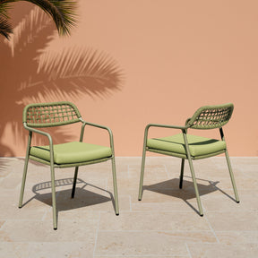 Rio Green Outdoor Dining Chair (Set of 2) by Zuomod at Eve Furniture