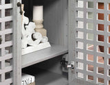 Rio Gray 4-Door Accent Cabinet by Steve Silver at Eve Furniture