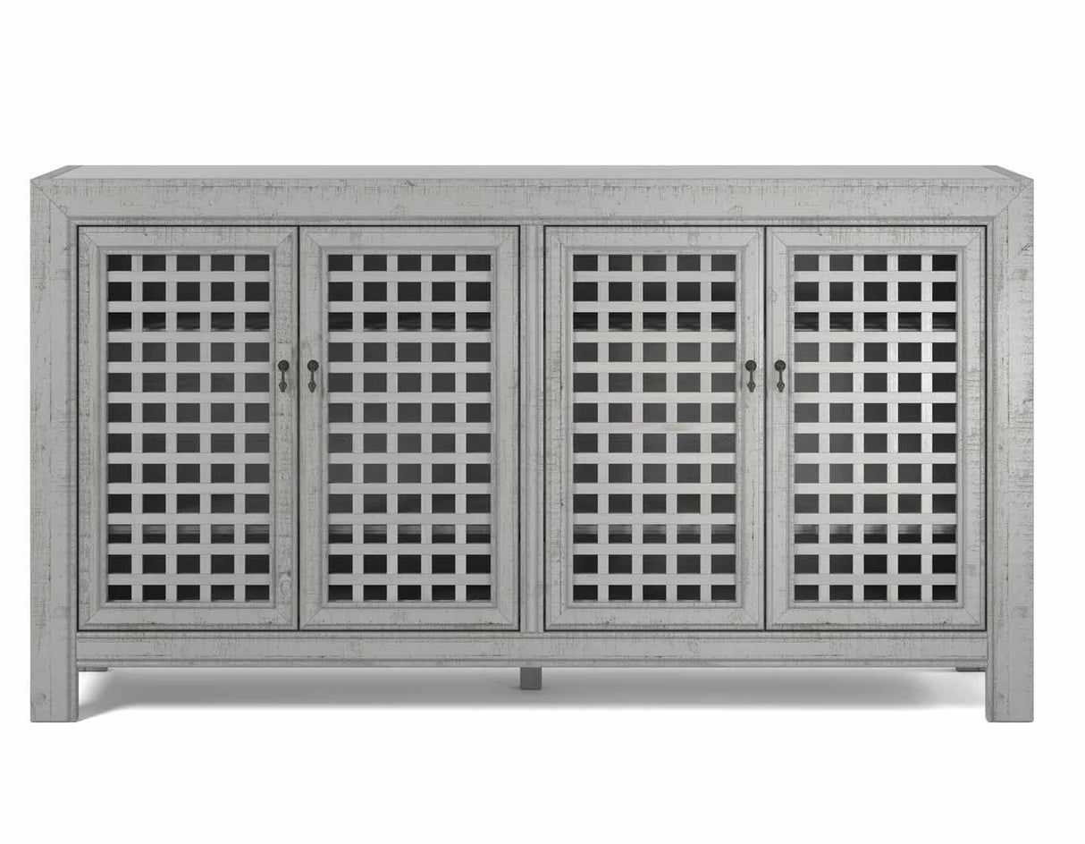 Rio Gray 4-Door Accent Cabinet by Steve Silver at Eve Furniture