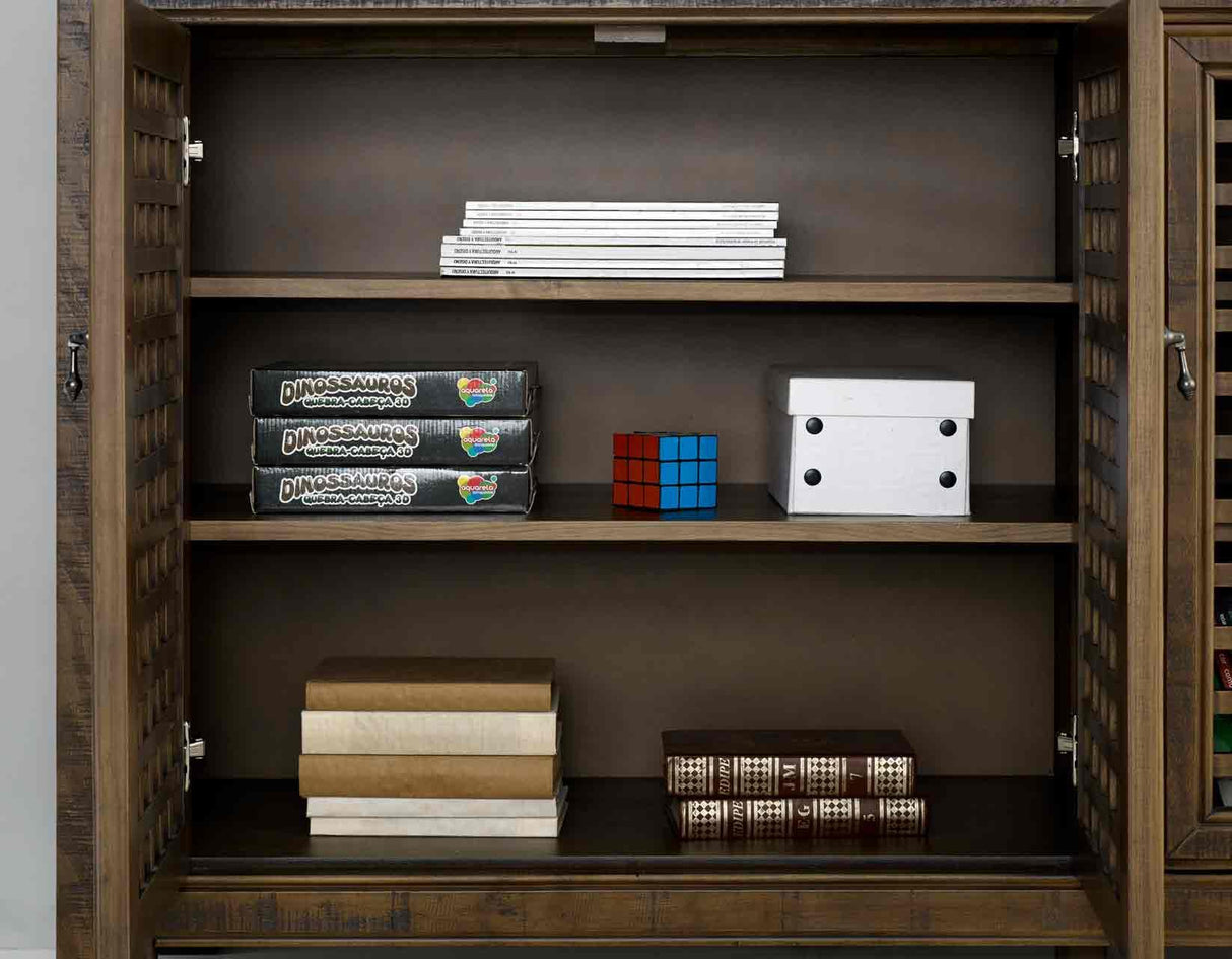 Rio Mocha 4-Door Accent Cabinet by Steve Silver at Eve Furniture