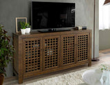 Rio Mocha 4-Door Accent Cabinet by Steve Silver at Eve Furniture