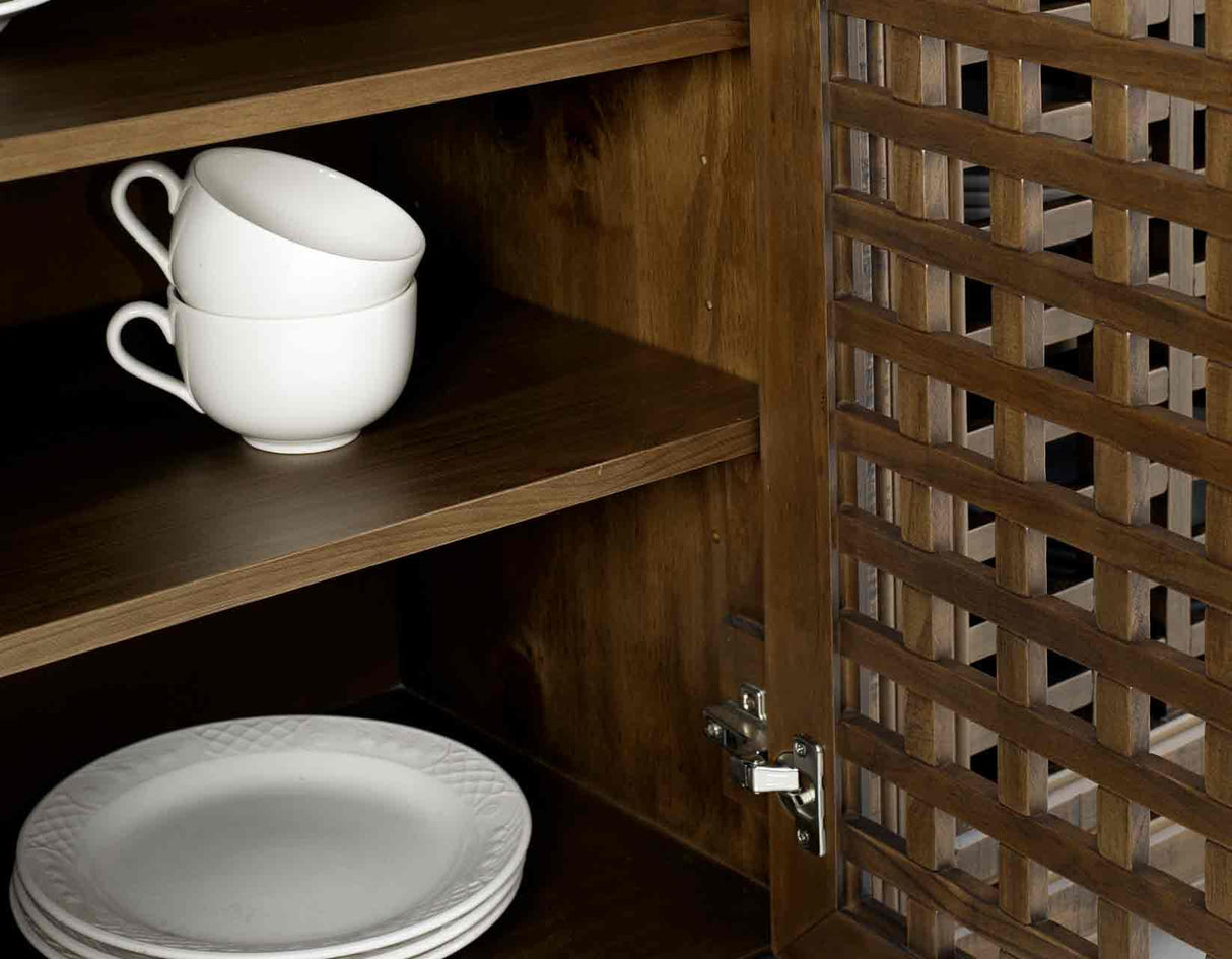 Rio Mocha 4-Door Accent Cabinet by Steve Silver at Eve Furniture