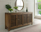 Rio Mocha 4-Door Accent Cabinet by Steve Silver at Eve Furniture