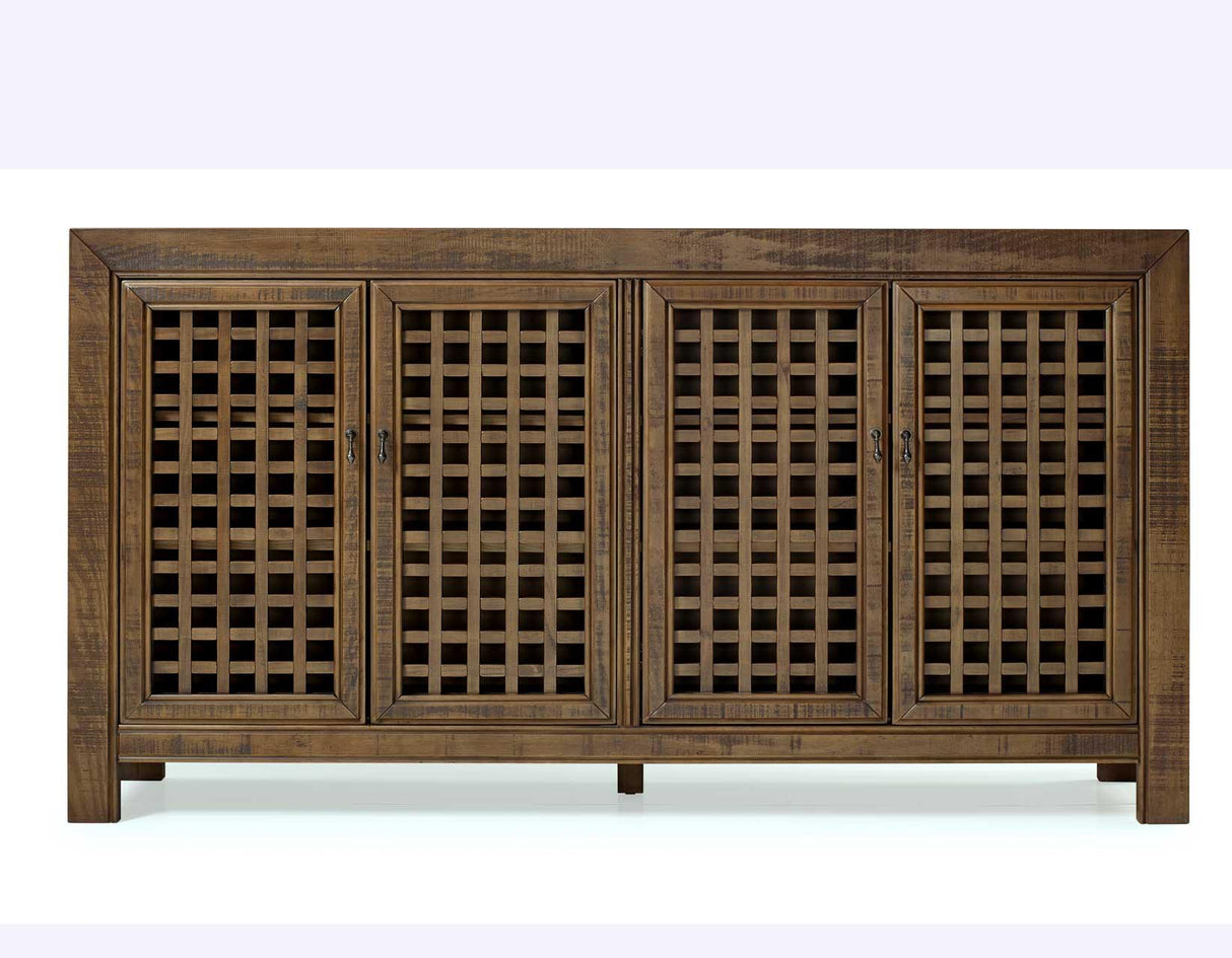 Rio Mocha 4-Door Accent Cabinet by Steve Silver at Eve Furniture