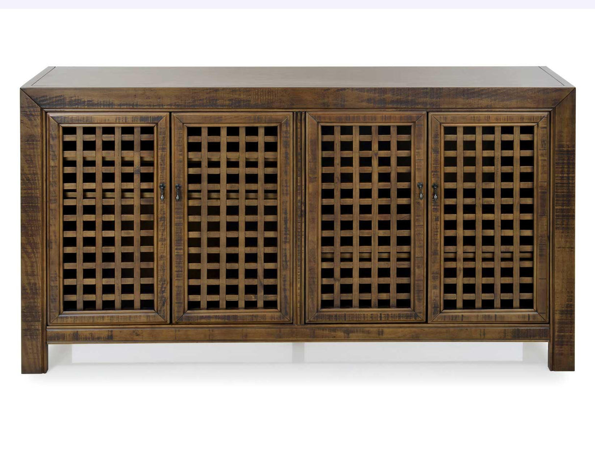 Rio Mocha 4-Door Accent Cabinet by Steve Silver at Eve Furniture