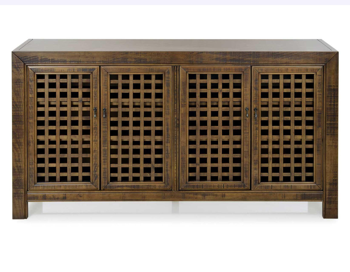 Rio Mocha 4-Door Accent Cabinet by Steve Silver at Eve Furniture