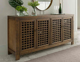 Rio Mocha 4-Door Accent Cabinet by Steve Silver at Eve Furniture