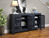 Rio Navy 4-Door Accent Cabinet by Steve Silver at Eve Furniture