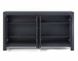 Rio Navy 4-Door Accent Cabinet by Steve Silver at Eve Furniture