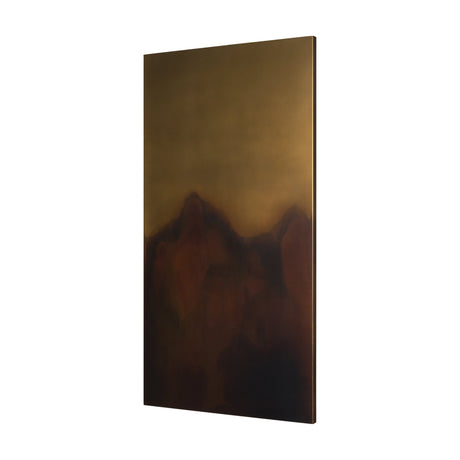 Rios Gold and Red Painted w/ Acid Wash Metal Wall Art by Mercana at Eve Furniture