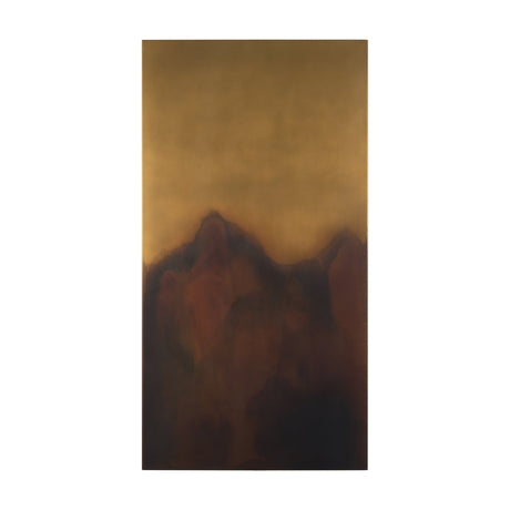 Rios Gold and Red Painted w/ Acid Wash Metal Wall Art by Mercana at Eve Furniture