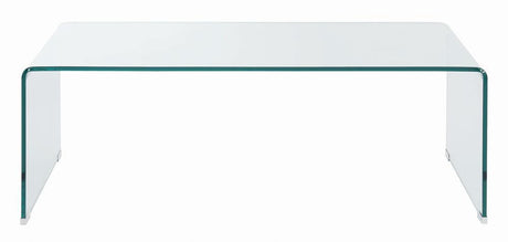 Ripley Clear Rectangular Coffee Table by Coaster at Eve Furniture