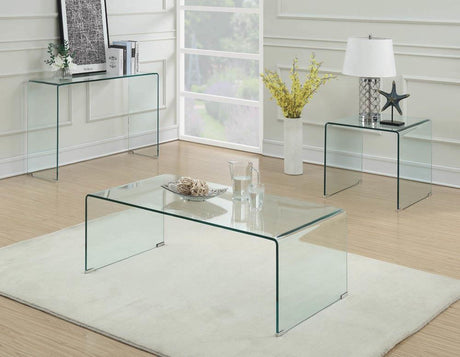 Ripley Clear Rectangular Coffee Table by Coaster at Eve Furniture