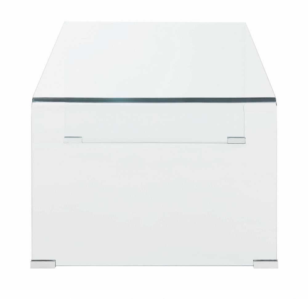 Ripley Clear Rectangular Coffee Table by Coaster at Eve Furniture