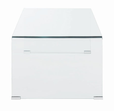 Ripley Clear Rectangular Coffee Table by Coaster at Eve Furniture