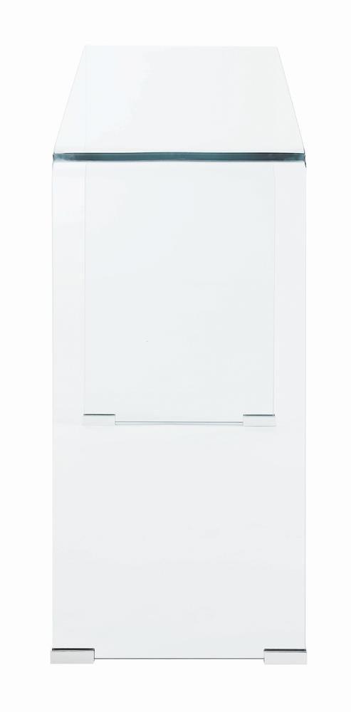 Ripley Clear Rectangular Sofa Table by Coaster at Eve Furniture